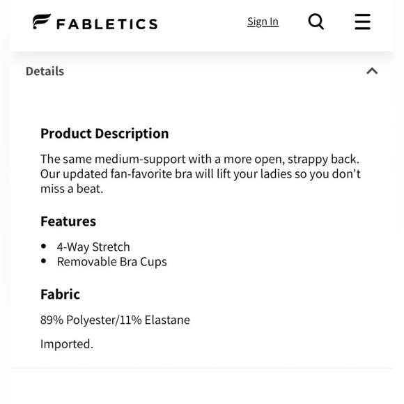 FABLETICS‎ Kessler Boost Medium Impact Sports Bra III in Porter Daisy Multi - Picture 9 of 9